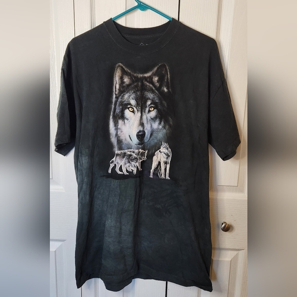 The Mountain Other - The wolf wolves wolfpack mens outdoor nature tie dye t-shirt short sleeve large